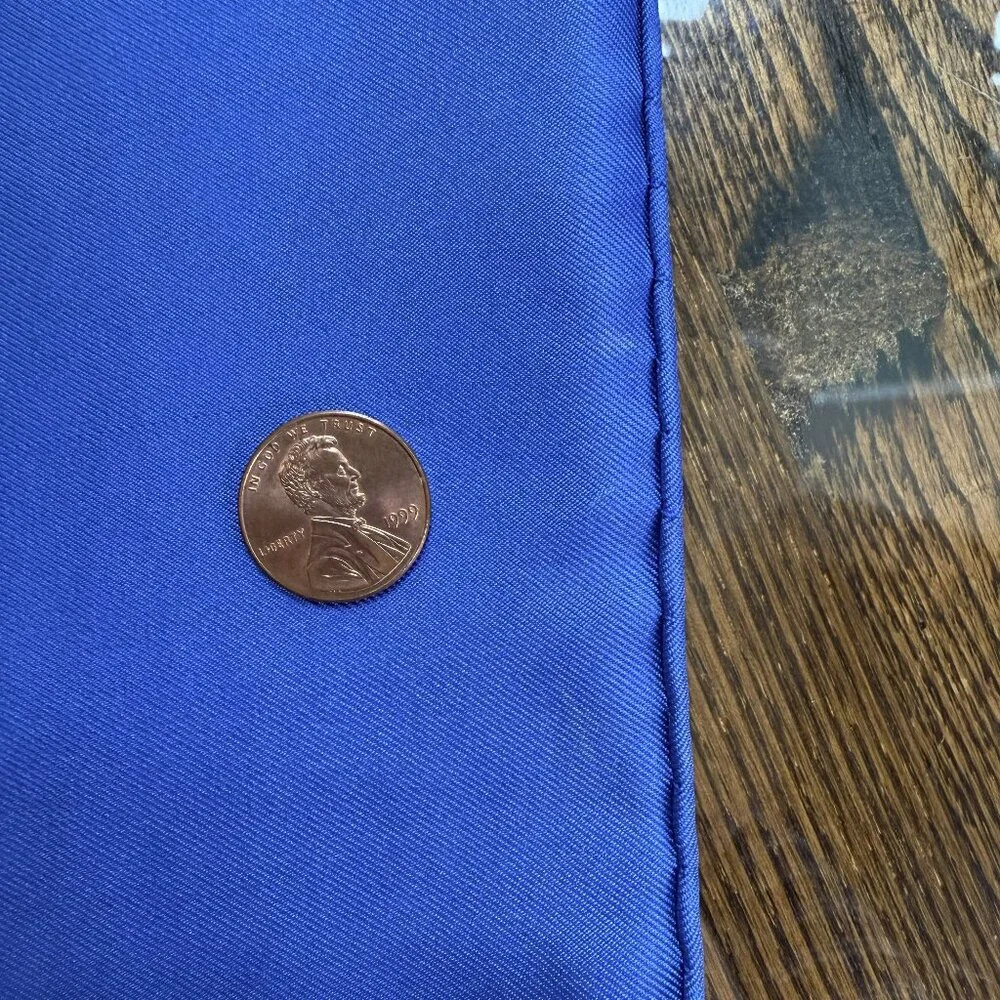 HERMES Vintage Republique Francaise Red Blue 90 cm Silk Square Scarf Box Good - Picture 14 of 16